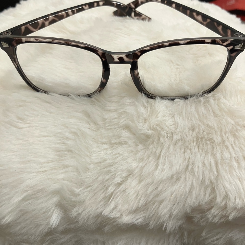 Rectangular Leopard Glasses Brown Pattern - Picture 7 of 10